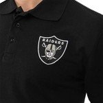 FOCO NFL Las Vegas Raiders Mens Polo Short Sleeve ShirtPolo Short Sleeve Shirt, Casual Color, XXL