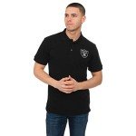 FOCO NFL Las Vegas Raiders Mens Polo Short Sleeve ShirtPolo Short Sleeve Shirt, Casual Color, XXL