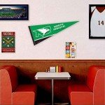 College Flags & Banners Co. North Dakota Fighting Hawks ND Hawk Logo Pennant