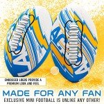 Franklin Sports NFL Los Angeles Chargers Football - Youth Mini Football - 8.5" Junior Size Ball - SPACELACE Easy Grip Texture- Perfect for Kids