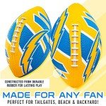 Franklin Sports NFL Los Angeles Chargers Football - Youth Football - Mini 8.5" Rubber Ball - Perfect for Kids - Team Logos and Colors