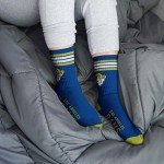 For Bare Feet NFL 4 Stripe Deuce Crew Sock, Los Angeles Rams, Large