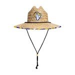 FOCO mens Nfl Team Logo Floral Sun Straw Hat, Team Logo, One Size US