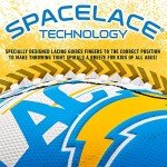 Franklin Sports NFL Los Angeles Chargers Football - Youth Mini Football - 8.5" Junior Size Ball - SPACELACE Easy Grip Texture- Perfect for Kids