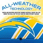 Franklin Sports NFL Los Angeles Chargers Football - Youth Football - Mini 8.5" Rubber Ball - Perfect for Kids - Team Logos and Colors