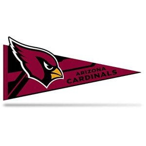 Rico Industries NFL Football Arizona Cardinals Soft Felt Pennant - EZ to Hang - Home Décor (Game Room, Man Cave, Bed Room)