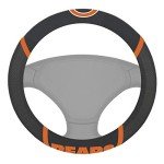FANMATS 15030 Chicago Bears Embroidered Steering Wheel Cover, Black