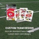 Masterpieces - NFL Playing Cards, Officially Licensed Washington Commanders Football Deck, Family Games for Adults and Kids, Standard Index