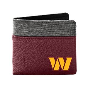 Littlearth Unisex-Adult NFL Washington Commanders Pebble Bi-Fold Wallet, Team Color, 5” x 4” x 1”