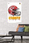 Trends International NFL Kansas City Chiefs - Drip Helmet 20 Wall Poster, 22.375" x 34", Unframed Version
