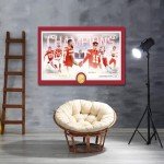 WHZKCYH 2024 American Football Championship Poster For Kids Room Wall Decor-Patrick Mahomes-Chris Jones Posters Canvas Art Print Chiefs Picture For Teen Fans Birthday Christmas Gifts