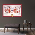 WHZKCYH 2024 American Football Championship Poster For Kids Room Wall Decor-Patrick Mahomes-Chris Jones Posters Canvas Art Print Chiefs Picture For Teen Fans Birthday Christmas Gifts