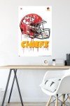 Trends International NFL Kansas City Chiefs - Drip Helmet 20 Wall Poster, 22.375" x 34", Unframed Version