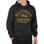 Junk Food Clothing x NFL - Baltimore Ravens - Classic Team Logo - Unisex Adult Pullover Fleece Hoodie for Men and Women - Size X-Large, Black