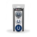 Team Golf NFL Indianapolis Colts 3 Golf Ball Pack Regulation Size Golf Balls, 3 Pack, Full Color Durable Team Imprint