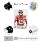 Sarqi Sports Poster Patrick Mahomes Canvas Poster Unframe:12x18inch(30x45cm)