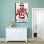 Sarqi Sports Poster Patrick Mahomes Canvas Poster Unframe:12x18inch(30x45cm)