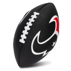 Franklin Sports NFL Houston Texans Football - Kids Foam Football - Soft Junior Size 8.5" Ball with 3D Logos - Perfect for Gameday + Tailgates