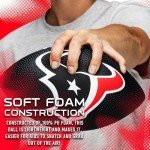 Franklin Sports NFL Houston Texans Football - Kids Foam Football - Soft Junior Size 8.5" Ball with 3D Logos - Perfect for Gameday + Tailgates