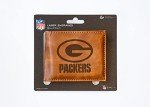 Rico Industries Laser Engraved Billfold Wallet,Lightweight Green Bay Packers , Brown
