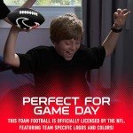 Franklin Sports NFL Houston Texans Football - Kids Foam Football - Soft Junior Size 8.5" Ball with 3D Logos - Perfect for Gameday + Tailgates