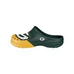 FOCO Green Bay Packers NFL Mens Colorblock Big Logo Clog - L - (11-12)