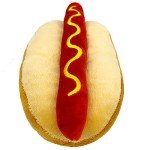 Pets First NFL Green Bay Packers HOT Dog Plush Dog & CAT Squeak Toy - Cutest HOT-Dog Snack Plush Toy for Dogs & Cats with Inner Squeaker & Beautiful Football Team Name/Logo 8 x 5 x 3 Inches