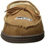 FOCO Seattle Seahawks NFL Mens Team Logo Moccasin Slippers - L