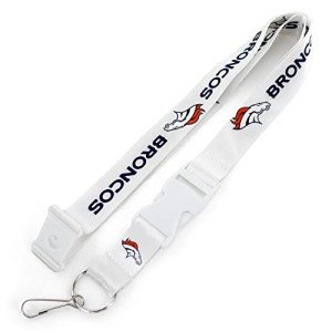 Aminco NFL Denver Broncos Team Lanyard, White