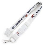 Aminco NFL Denver Broncos Team Lanyard, White