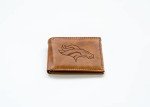 Rico Industries Laser Engraved Billfold Wallet, Denver Broncos, Brown