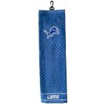 Team Golf NFL Detroit Lions Embroidered Golf Towel Embroidered Golf Towel, Checkered Scrubber Design, Embroidered Logo
