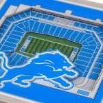 YouTheFan NFL Detroit Lions 3D StadiumView Coasters - Ford Field
