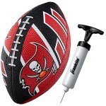 Franklin Sports NFL Tampa Bay Buccaneers Football - Youth Football - Mini 8.5" Rubber Ball - Perfect for Kids - Team Logos and Colors