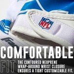 Franklin Sports Detroit Lions Youth NFL Football Receiver Gloves - Receiver Gloves for Kids - NFL Team Logos and Silicone Palm - Youth S/XS Pair