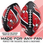 Franklin Sports NFL Tampa Bay Buccaneers Football - Youth Football - Mini 8.5" Rubber Ball - Perfect for Kids - Team Logos and Colors