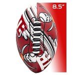 Franklin Sports NFL Tampa Bay Buccaneers Football - Youth Mini Football - 8.5" Junior Size Ball - SPACELACE Easy Grip Texture- Perfect for Kids
