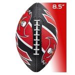Franklin Sports NFL Tampa Bay Buccaneers Football - Youth Football - Mini 8.5" Rubber Ball - Perfect for Kids - Team Logos and Colors
