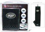 Team Golf NFL New York Jets Gift Set: Embroidered Golf Towel, 3 Golf Balls, and 14 Golf Tees 2-3/4" Regulation, Tri-Fold Towel 16" x 22" & 100% Cotton