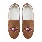 FOCO San Francisco 49ers NFL Mens Exclusive Beige Moccasin - L