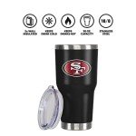 FOCO San Francisco 49ers NFL Team Logo 30 oz Tumbler - Black