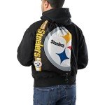 FOCO Pittsburgh Steelers NFL Big Logo Drawstring Backpack