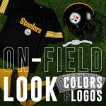 Franklin Sports Pittsburgh Steelers Kids Football Uniform Set - NFL Youth Football Costume for Boys & Girls - Set Includes Helmet, Jersey & Pants - Small