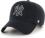 47 MLB Unisex-Adult Alternate Color Clean Up Adjustable Hat Cap - One Size (US, Alpha, One Size, New York Yankees Black/White Outline)