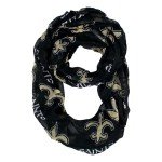 Littlearth New Orleans Saints NFL Sheer Infinity Scarf
