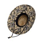 FOCO mens Nfl Team Logo Floral Sun Straw Hat, Team Logo, One Size US