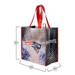 FOCO New England Patriots NFL 4 Pack Reusable Shopping Bags