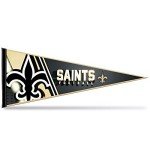Rico Industries NFL Football New Orleans Saints Primary 12" x 30" Felt Wall Décor Pennant - Great for Home/Bed Room/Man Cave Décor