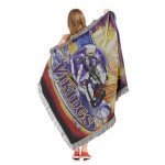 Northwest NFL Minnesota Vikings Unisex-Adult Woven Tapestry Throw Blanket, 48" x 60", Home Field Advantage