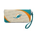 Littlearth Miami Dolphins NFL Curve Zip Organizer Wallet